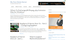 Desktop Screenshot of myownhomeserver.com