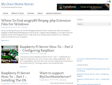 Tablet Screenshot of myownhomeserver.com